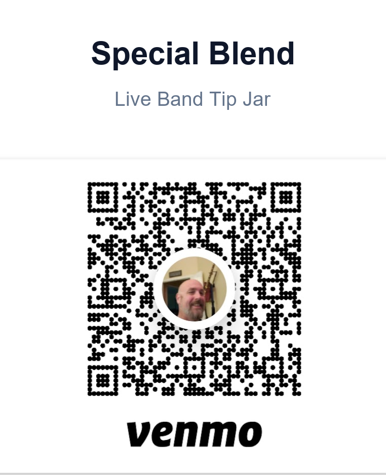 Special Blend Band Tip Jar Venmo QR Code